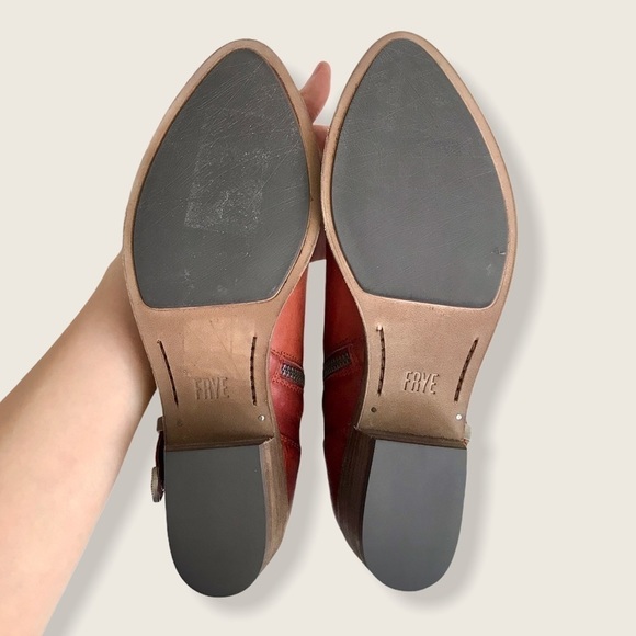 Frye Ray Leather Belt Western Shootie/Ankle Bootie - Picture 10 of 16